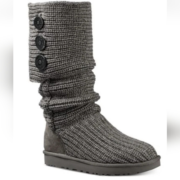 Ugg Australia Women 5819 Cozy Knit Cardi II Button Boots Winter Shoes Sz 9 - Picture 1 of 10